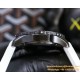 Professional Chronograph PVD Black Dial On White Strap Swiss Quartz