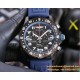 Professional Chronograph PVD Black Dial On White Strap Swiss Quartz