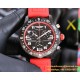 Professional Chronograph PVD Black Dial On White Strap Swiss Quartz
