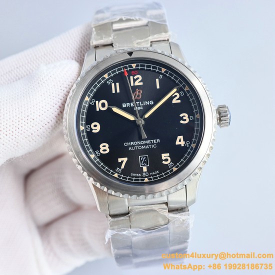 Aviator 8 41mm SS/SS Black Dial TF A2824