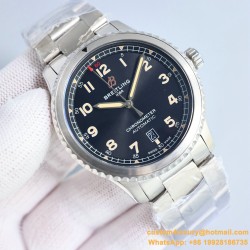 Aviator 8 41mm SS/SS Black Dial TF A2824