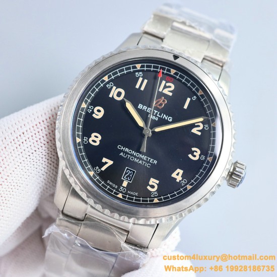 Aviator 8 41mm SS/SS Black Dial TF A2824