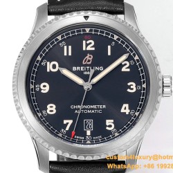 Aviator 8 41mm SS/LE Black Dial TF A2824