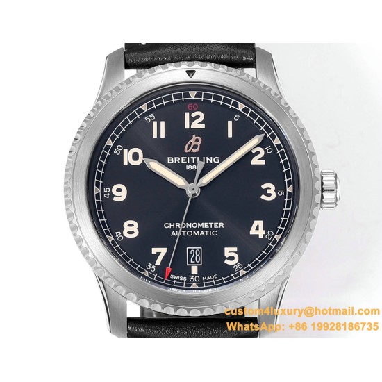 Aviator 8 41mm SS/LE Black Dial TF A2824