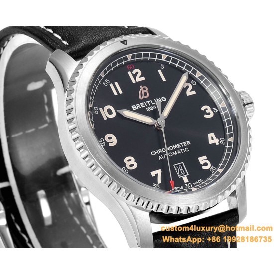 Aviator 8 41mm SS/LE Black Dial TF A2824
