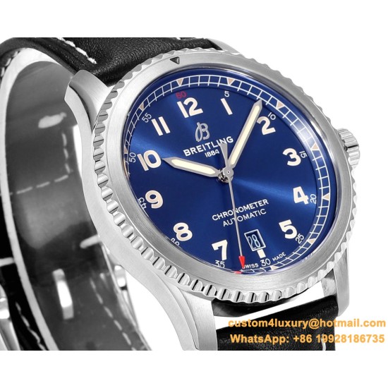 Aviator 8 41mm SS/LE Blue Dial TF A2824