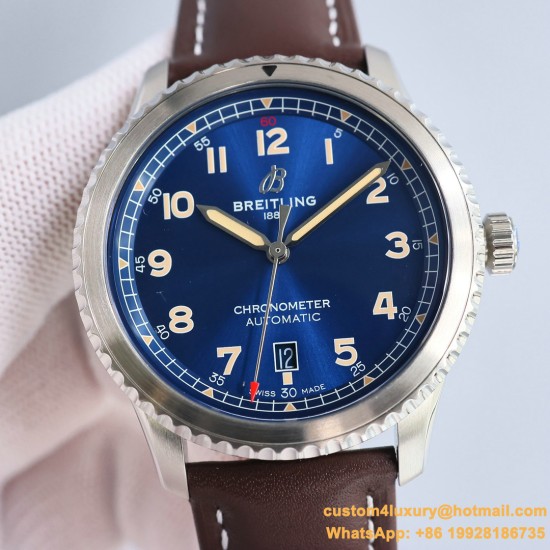 Aviator 8 41mm SS/LE Blue Dial TF A2824