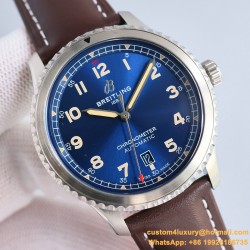 Aviator 8 41mm SS/LE Blue Dial TF A2824