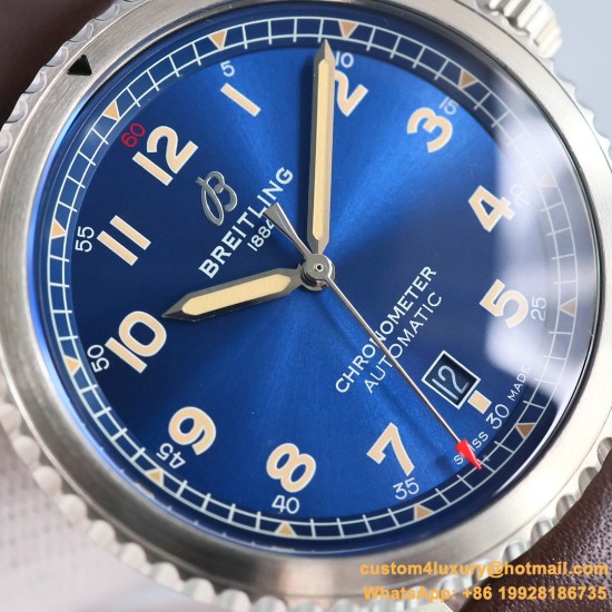 Aviator 8 41mm SS/LE Blue Dial TF A2824