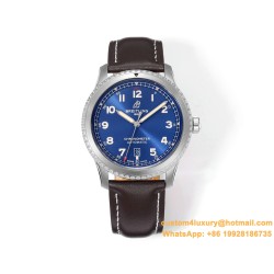 Aviator 8 41mm SS/LE Blue Dial TF A2824