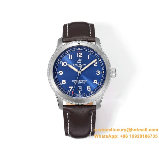 Aviator 8 41mm SS/LE Blue Dial TF A2824