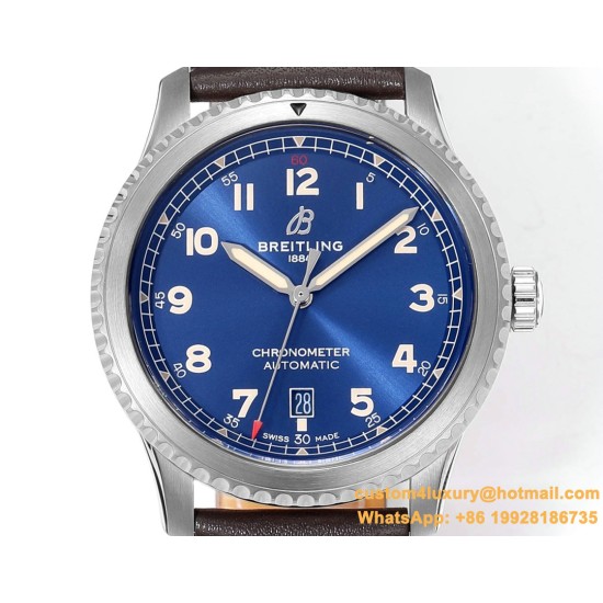 Aviator 8 41mm SS/LE Blue Dial TF A2824