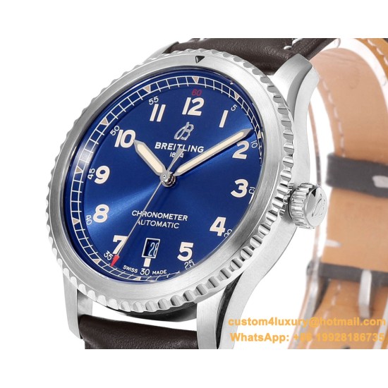 Aviator 8 41mm SS/LE Blue Dial TF A2824