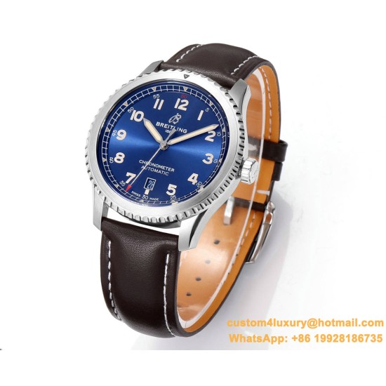 Aviator 8 41mm SS/LE Blue Dial TF A2824