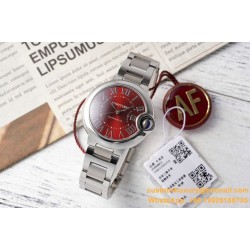 Ballon Bleu De Cartier 33mm SS/SS Red Dial AF NH05