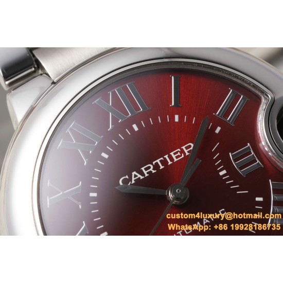 Ballon Bleu De Cartier 33mm SS/SS Red Dial AF NH05