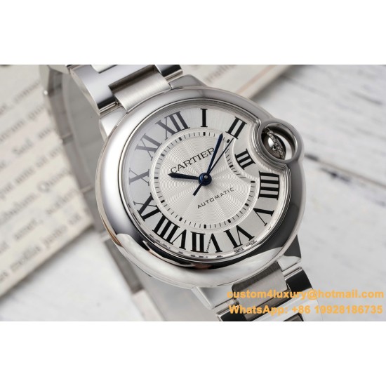 Ballon Bleu De Cartier 33mm SS/SS White Dial AF NH05