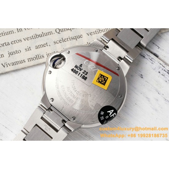 Ballon Bleu De Cartier 33mm SS/SS White Dial AF NH05