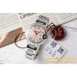 Ballon Bleu De Cartier 33mm SS/SS Pink Dial AF NH05