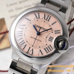 Ballon Bleu De Cartier 33mm SS/SS Pink Dial AF NH05