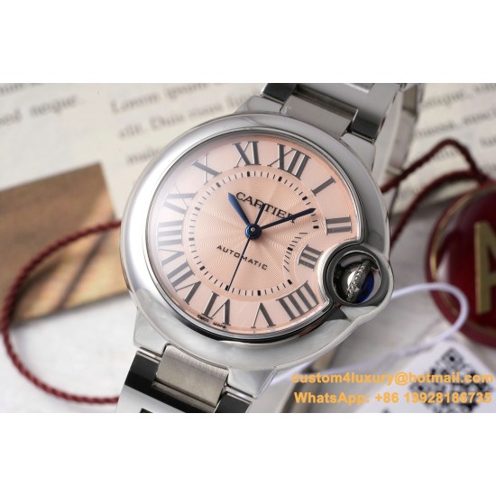 Ballon Bleu De Cartier 33mm SS/SS Pink Dial AF NH05