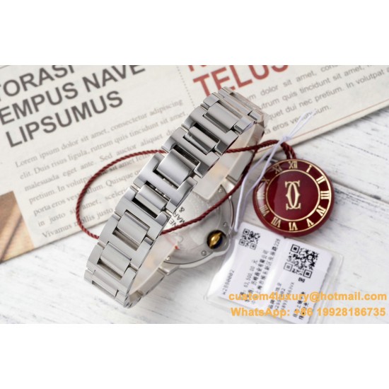Ballon Bleu De Cartier 33mm YG/SS White/Rmn AF NH05