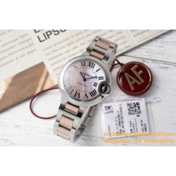 Ballon Bleu De Cartier 33mm RG/SS Pink Mop Dial AF NH05