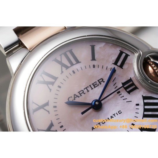 Ballon Bleu De Cartier 33mm RG/SS Pink Mop Dial AF NH05