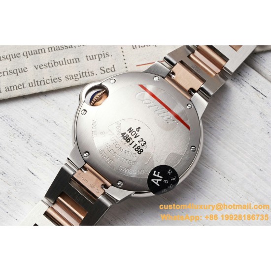 Ballon Bleu De Cartier 33mm RG/SS Pink Mop Dial AF NH05