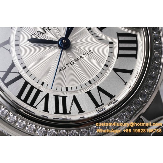 Ballon Bleu De Cartier 33mm Dia SS/SS White Dial AF NH05