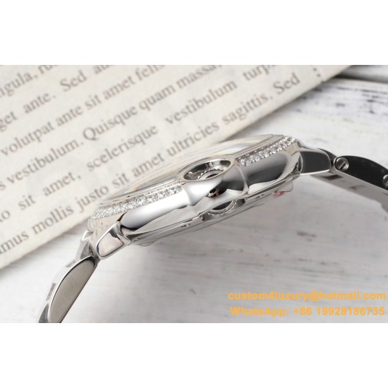 Ballon Bleu De Cartier 33mm Dia SS/SS White Dial AF NH05