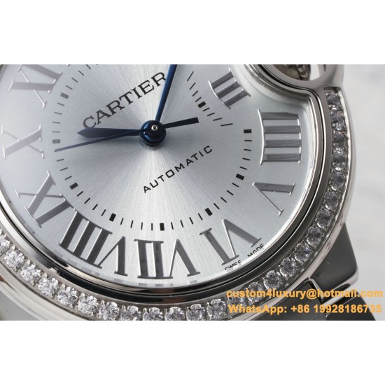 Ballon Bleu De Cartier 33mm Dia SS/SS Light Blue Dial AF NH05