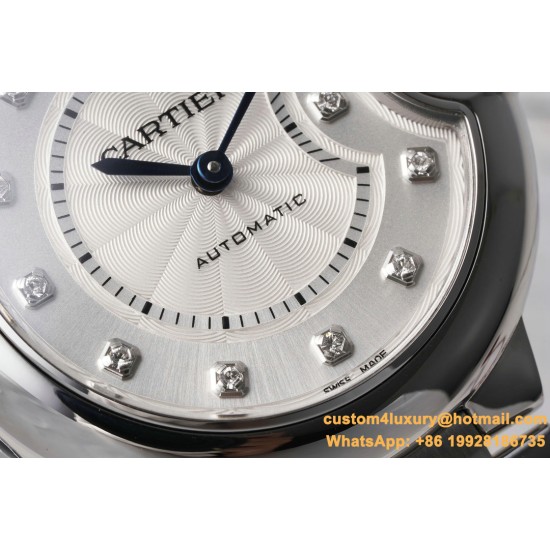 Ballon Bleu De Cartier 33mm SS/SS White/Dia AF NH05