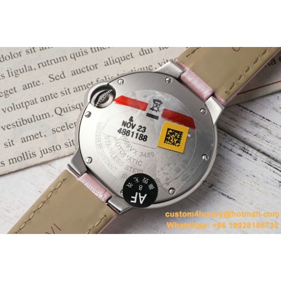 Ballon Bleu De Cartier 33mm SS/LE Pink Dial AF NH05