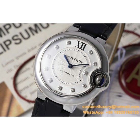 Ballon Bleu De Cartier 33mm SS/LE White/Dia AF NH05