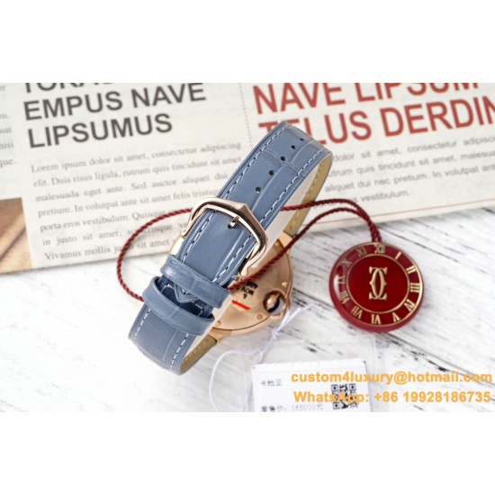 Ballon Bleu De Cartier 33mm Dia RG/LE Gold/Rmn AF NH05