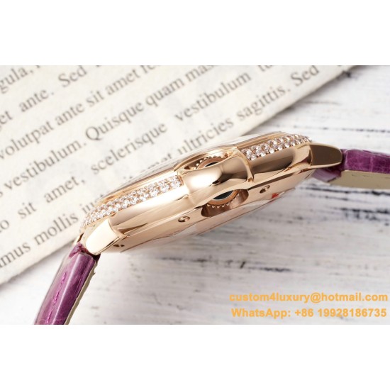 Ballon Bleu De Cartier 33mm Dia RG/LE White Textured Dial AF NH05