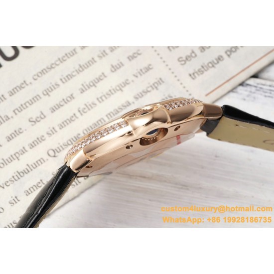 Ballon Bleu De Cartier 33mm Dia RG/LE White/Rmn AF NH05
