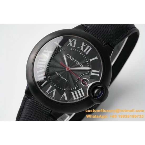 Ballon Bleu De Cartier 42mm DLC/LE Black Dial AF A2824
