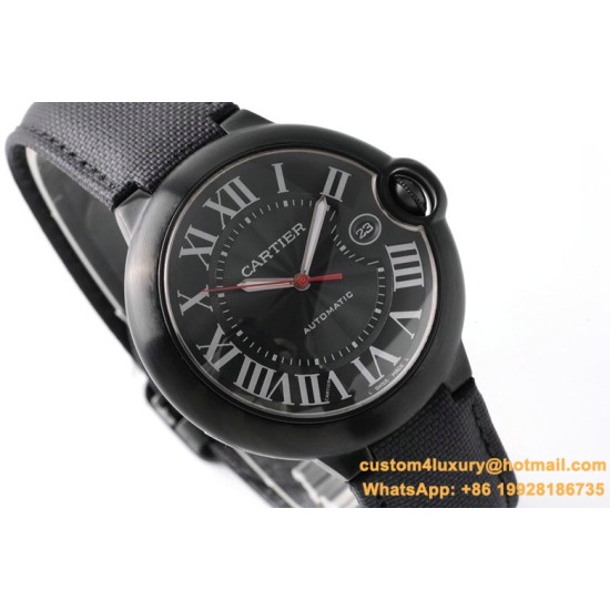 Ballon Bleu De Cartier 42mm DLC/LE Black Dial AF A2824