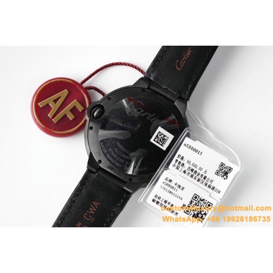 Ballon Bleu De Cartier 42mm DLC/LE Black Dial AF A2824