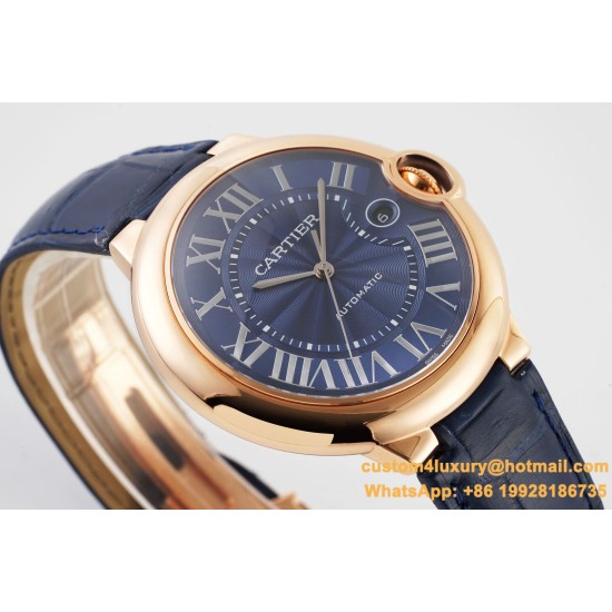Ballon Bleu De Cartier 42mm RG/LE Blue Dial AF A2824