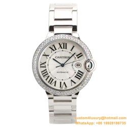 Ballon Bleu De Cartier 42mm Dia SS/SS White Dial AF A2824