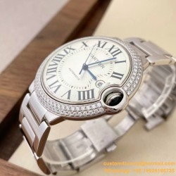 Ballon Bleu De Cartier 42mm Dia SS/SS White Dial AF A2824