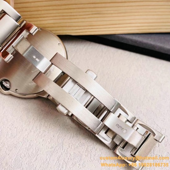 Ballon Bleu De Cartier 42mm Dia SS/SS White Dial AF A2824