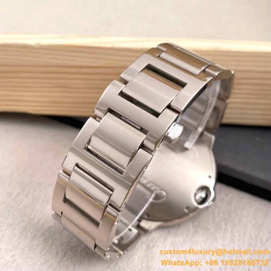 Ballon Bleu De Cartier 42mm Dia SS/SS White Dial AF A2824