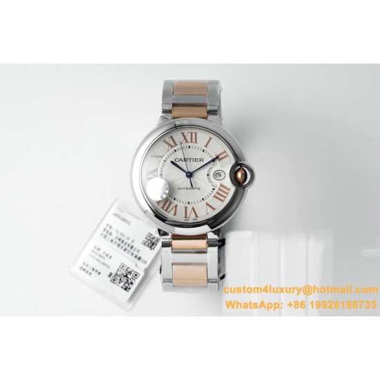 Ballon Bleu De Cartier 42mm RG/SS White Dial AF A2824