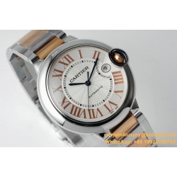 Ballon Bleu De Cartier 42mm RG/SS White Dial AF A2824