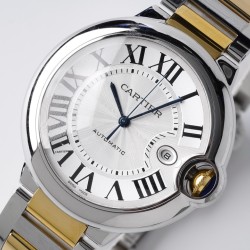 Ballon Bleu De Cartier 42mm YG/SS White Dial AF A2824