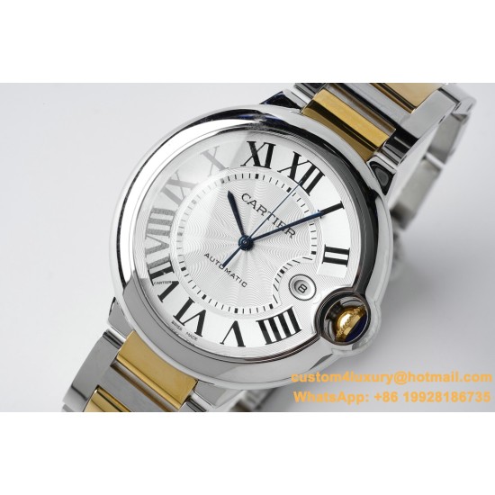Ballon Bleu De Cartier 42mm YG/SS White Dial AF A2824